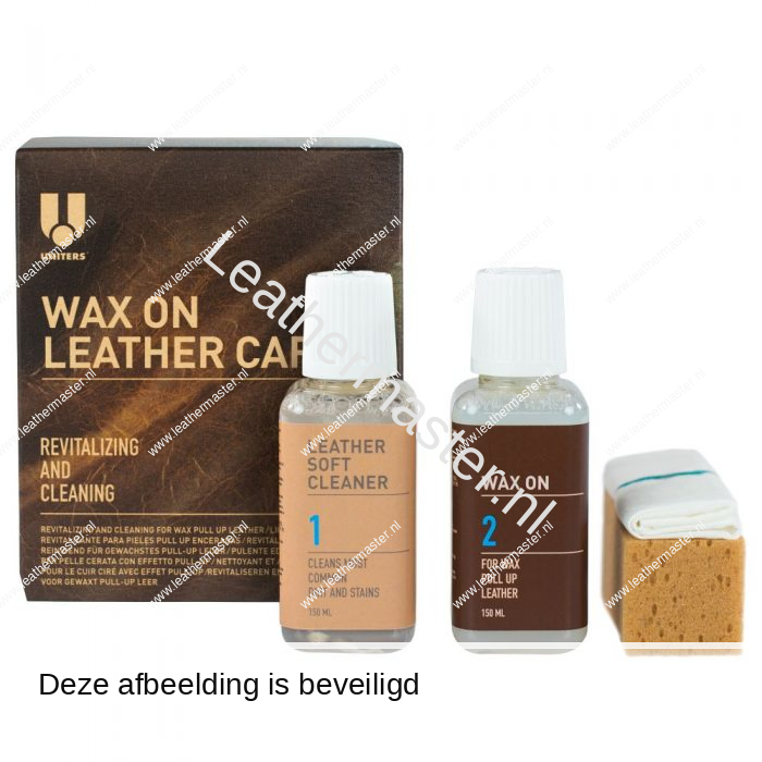 WaxOn Kit Leather Master (hersteld de waxlaag) Leathermaster.nl